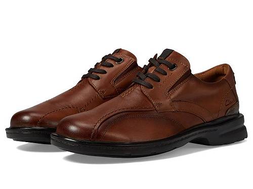 クラークス ビジネスシューズ メンズ 送料無料 クラークス Clarks メンズ 男性用 シューズ 靴 オックスフォード 紳士靴 通勤靴 Gessler Lace - Dark Tan Leather