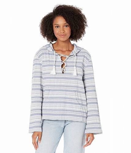 送料無料 ロキシー Roxy レディース 女性用 ファッション パーカー スウェット Paradise Calling - Bijou Blue River Stripe