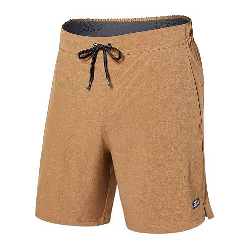 送料無料 サックスアンダーウエアー SAXX UNDERWEAR メンズ 男性用 ファッション ショートパンツ 短パン Sport 2 Life 2-N-1 7" Shorts - Toasted Coconut Heather