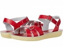 こちらの商品は Salt Water Sandal by Hoy Shoes 女の子用 キッズシューズ 子供靴 サンダル Boardwalk (Big Kid/Adult) - Red です。 注文後のサイズ変更・キャンセルは出来ませんので、十分なご検討の上でのご注文をお願いいたします。 ※靴など、オリジナルの箱が無い場合がございます。ご確認が必要な場合にはご購入前にお問い合せください。 ※画面の表示と実物では多少色具合が異なって見える場合もございます。 ※アメリカ商品の為、稀にスクラッチなどがある場合がございます。使用に問題のない程度のものは不良品とは扱いませんのでご了承下さい。 ━ カタログ（英語）より抜粋 ━ Play all day in and out of the water in comfort in the Salt Water(R) Sandal by Hoy Shoes Footwear Boardwalk. Hand-crafted with durable and high quality materials to make these sandals last a long time. Made for in-and-out of water wear. Water friendly genuine leather upper. Adjustable leather top and ankle straps with rust-proof brass buckle closures. Constructed from leather upper, lining and footbed. Hand-stitched, non-slip, molded rubber sole. Clean up very easily. ※掲載の寸法や重さはサイズ「4 Big Kid, Women&#039;s 6, width M」を計測したものです. サイズにより異なりますので、あくまで参考値として参照ください. 靴の重さは片側のみのものとなります. 実寸（参考値）： Heel Height: 約 2.54 cm Weight: 約 200 g Platform Height: 約 1.91 cm ■サイズの幅(オプション)について Slim &lt; Narrow &lt; Medium &lt; Wide &lt; Extra Wide S &lt; N &lt; M &lt; W A &lt; B &lt; C &lt; D &lt; E &lt; EE(2E) &lt; EEE(3E) ※足幅は左に行くほど狭く、右に行くほど広くなります ※標準はMedium、M、D(またはC)となります ※メーカー毎に表記が異なる場合もございます