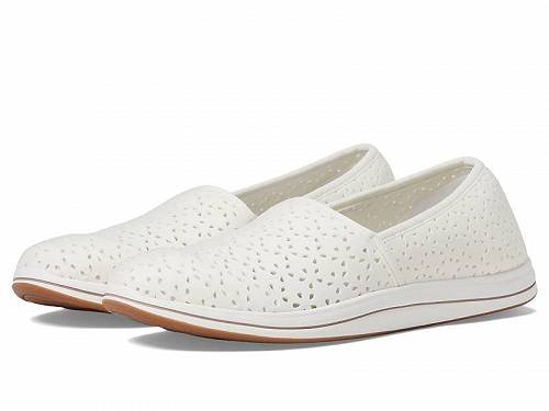 送料無料 クラークス Clarks レディース 女性用 シューズ 靴 スニーカー 運動靴 Breeze Emily - White Synthetic