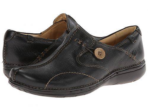 クラークス ローファー レディース 送料無料 クラークス Clarks レディース 女性用 シューズ 靴 ローファー ボートシューズ Un.loop - Black Leather