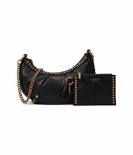 送料無料 ゲス GUESS レディース 女性用 バッグ 鞄 バックパック リュック Clelia Crossbody Top Zip - Black