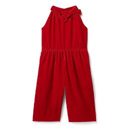 送料無料 Janie and Jack 女の子用 ファッション 子供服 ベビー服 赤ちゃん ロンパース Velour Romper (Toddler/Little Kids/Big Kids) - Red