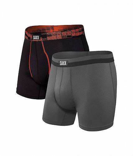 こちらの商品は サックスアンダーウエアー SAXX UNDERWEAR メンズ 男性用 ファッション 下着 Sport Mesh Boxer Brief Fly 2-Pack - Black Digi DNA/Graphite です。 注文後のサイズ変更・キャンセルは出来ませんので、十分なご検討の上でのご注文をお願いいたします。 ※靴など、オリジナルの箱が無い場合がございます。ご確認が必要な場合にはご購入前にお問い合せください。 ※画面の表示と実物では多少色具合が異なって見える場合もございます。 ※アメリカ商品の為、稀にスクラッチなどがある場合がございます。使用に問題のない程度のものは不良品とは扱いませんのでご了承下さい。 ━ カタログ（英語）より抜粋 ━ Dive head first into adventure wearing the ready-for-anything SAXX UNDERWEAR(R) Sport Mesh Boxer Brief Fly. Slim, modern fit hugs the body while still leaving room for movement. Boxer brief crafted from a breathable stretch blend for all-day comfort. Designed to be comfortable for a wide array of activities. Three-D Fit(TM) uses nine panels to create 3D shaping around glutes, thighs, quads, and hamstrings. Ballpark(TM) Pouch is a 3D hammock-shaped pouch designed for contact-free support. Flat Out Seams(TM) offer smooth, against-the-skin contact. Moisture-wicking fabric draws perspiration away from the body and towards the surface where it can evaporate. Seam-free seat. 89% polyester, 11% elastane. Machine wash, tumble dry. ※掲載の寸法や重さはサイズ「2XL」を計測したものです. サイズにより異なりますので、あくまで参考値として参照ください. If you're not fully satisfied with your purchase, you are welcome to return any unworn and unwashed items with tags intact and original packaging included. 実寸（参考値）： Waist Measurement: 約 86.36 cm Outseam: 約 31.12 cm Inseam: 約 12.70 cm Front Rise: 約 27.94 cm Back Rise: 約 25.40 cm Leg Opening: 約 50.80 cm