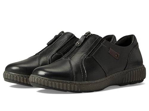 送料無料 クラークス Clarks レディース 女性用 シューズ 靴 スニーカー 運動靴 Magnolia Zip - Black Leather