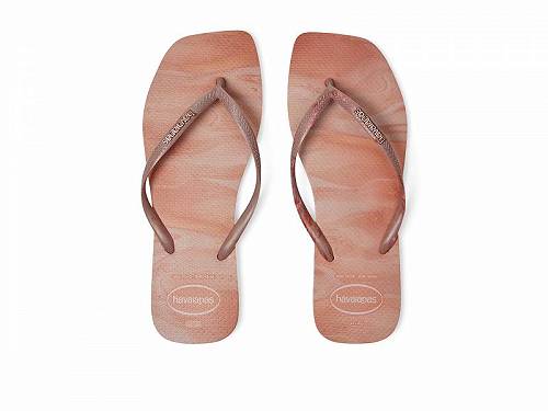 送料無料 ハワイアナス Havaianas レディース 女性用 シューズ 靴 サンダル Slim Square Trendy - Pau Brazil