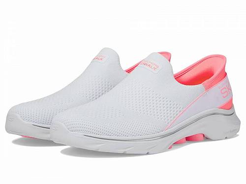 送料無料 スケッチャーズ SKECHERS Performance レディース 女性用 シューズ 靴 スニーカー 運動靴 Go Walk 7 Mia Hands Free Slip-Ins - White/Pink