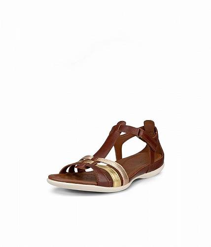  GR[ ECCO fB[X p V[Y C T_ Flash T-Strap Sandal - Mink/Gold/Hammered Bronze