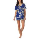  xbhwbhs[WF[ Bedhead PJs fB[X p t@bV pW} Q Organic Cotton Short Sleeve Pajama - Navy Shadow Blossom