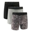 送料無料 アンダーアーマー Under Armour メンズ 男性用 ファッション 下着 3-pack Performance Tech Print 6” Bo...