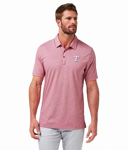 送料無料 トラビスマシュー TravisMathew メンズ 男性用 ファッション ポロシャツ Texas Rangers The Zinna Polo - Heather Cardinal