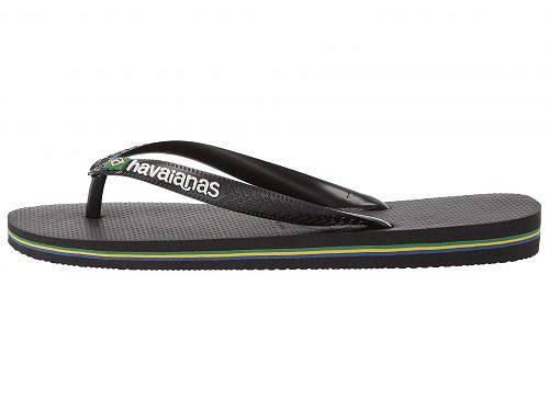 送料無料 ハワイアナス Havaianas レディース 女性用 シューズ 靴 サンダル Brazil Logo Unisex Flip Flops - Black/Black 3