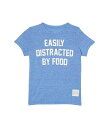 送料無料 オリジナルレトロブランド The Original Retro Brand Kids キッズ 子供用 ファッション 子供服 Tシャツ Tri-Blend Easily Distracted by Food Crew Neck Tee (Big Kids) - Streaky Royal