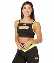 送料無料 UFC UFC レディース 女性用 ファッション 下着 ブラジャー Layered Sports Bra - Black/Yellow