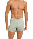 送料無料 ハンロ Hanro メンズ 男性用 ファッション 下着 Cotton Sporty Knit Boxer - Mineral Green