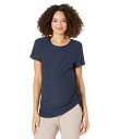 送料無料 ビヨンドヨガ Beyond Yoga レディース 女性用 ファッション アクティブシャツ Lightweight Spacedye Maternity On The Down Low Tee - Nocturnal Navy