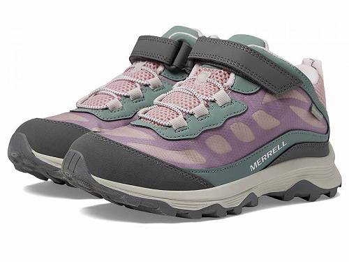 送料無料 メレル Merrell Kids 女の子用 キッズシューズ 子供靴 ハイキングブーツ Moab Speed Mid A/C Waterproof (Toddler/Little Kid/Big Kid) - Dusty Pink/Olive