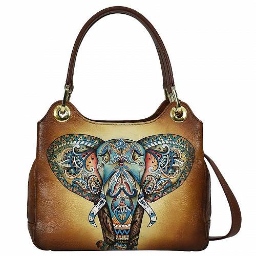  AkVJ Anuschka fB[X p t@bVG  z K J[hP[X Satchel with Crossbody Strap 708 - Elephant Mandala