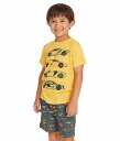 送料無料 Chaser Kids 男の子用 ファッション 子供服 Tシャツ Race Car Tee (Toddler/Little Kids) - Banana