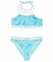  Hobie Kids ̎qp X|[cEAEghApi LbY qp Honolulu Honey High Neck Strappy High Neck Bralette and Hipster (Big Kids) - Blue Moon