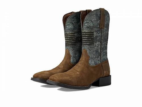 送料無料 アリアト Ariat メンズ 男性用 シューズ 靴 ブーツ ウエスタンブーツ Sport Flying Proud Western Boot - Tumbleweed Taupe/Digi Green Camo