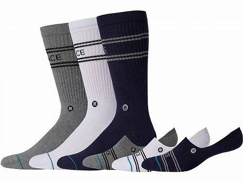 送料無料 スタンス Stance ファッション ソックス 靴下 Basic Mixed 6-Pack - Navy