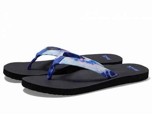 送料無料 サヌーク Sanuk レディース 女性用 シューズ 靴 サンダル Ashland Soft Top Tie-Dye - Blue Multi