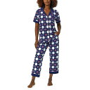  xbhwbhs[WF[ Bedhead PJs fB[X p t@bV pW} Q Trina Turk x Bedhead Short Sleeve Cropped PJ Set - Floral Tile