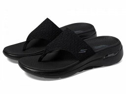 送料無料 スケッチャーズ SKECHERS Performance レディース 女性用 シューズ 靴 スリッパ Go Walk Arch Fit Sandal - Black/Black