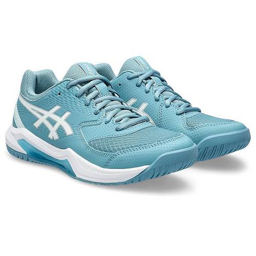 送料無料 アシックス ASICS レディース 女性用 シューズ 靴 スニーカー 運動靴 GEL-Dedicate 8 Tennis Shoe - Gris Blue/White