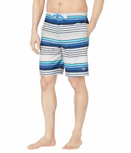 楽天グッズ×グッズ送料無料 スピード Speedo メンズ 男性用 スポーツ・アウトドア用品 水着 Thruway Stripe Bondi 20" Boardshorts - Grey