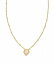 送料無料 ケンドラスコット Kendra Scott レディース 女性用 ジュエリー 宝飾品 ネックレス Framed Tess Satellite Short Pendant Necklace - Gold Iridescent Drusy