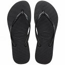  nCAiX Havaianas Kids ̎qp LbYV[Y qC T_ Slim (Toddler/Little Kid/Big Kid) - Black