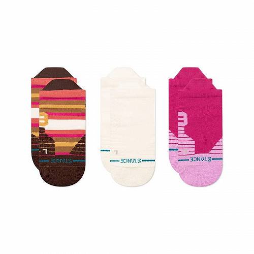 送料無料 スタンス Stance レディース 女性用 ファッション ソックス 靴下 Steady Flow 3-Pack - Magenta