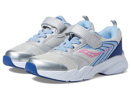 送料無料 サッカニー Saucony Kids 女の子用 キッズシューズ 子供靴 スニーカー 運動靴 Wind FST A/C (Little Kid/Big Kid) - Silver/Blue/Pink