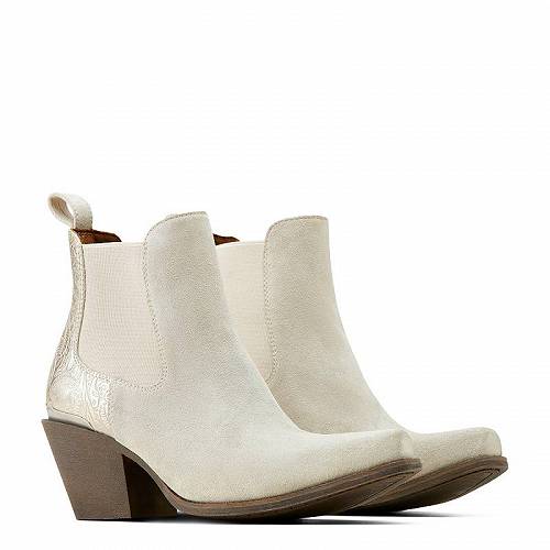 送料無料 アリアト Ariat レディース 女性用 シューズ 靴 ブーツ ウエスタンブーツ Bradley Western Boots - Cloud White Suede