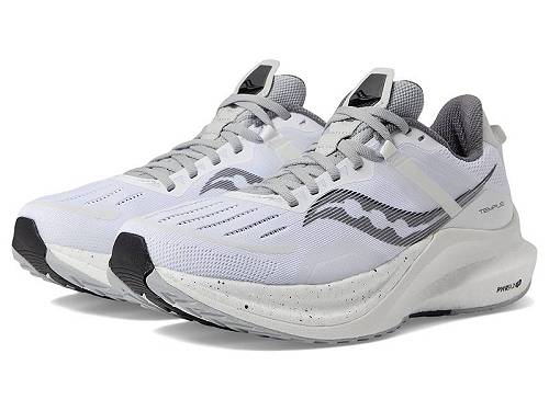 送料無料 サッカニー Saucony レディース 女性用 シューズ 靴 スニーカー 運動靴 Tempus - White/Black