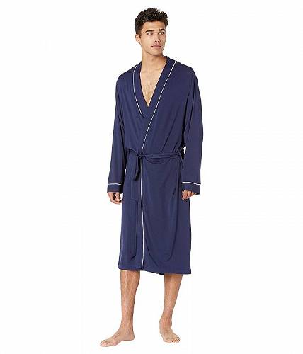 送料無料 エバージェイ Eberjey メンズ 男性用 ファッション パジャマ 寝巻き バスローブ William Robe - True Navy/Ivory