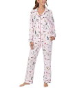 送料無料 ベッドヘッドピージェー Bedhead PJs レディース 女性用 ファッション パジャマ 寝巻き Organic Cotton Long Sleeve Classic PJ Set - Let&#039;s Do Brunch