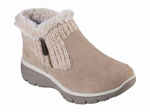 送料無料 スケッチャーズ SKECHERS レディース 女性用 シューズ 靴 ブーツ アンクル ショートブーツ EASY GOING - WARMHEARTED - Dark Natural