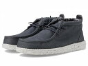 送料無料 ヘイデュード Hey Dude メンズ 男性用 シューズ 靴 スニーカー 運動靴 Wally Mid Canvas - Grey