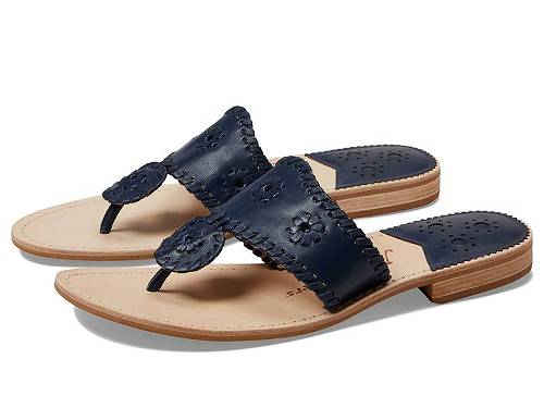 ジャックロジャース サンダル レディース 送料無料 ジャックロジャース Jack Rogers レディース 女性用 シューズ 靴 サンダル Jacks Flat Sandal - Midnight Navy/Midnight Navy