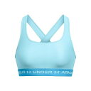  A_[A[}[ Under Armour fB[X p t@bV  uW[ Cross-Back Mid Bra - Sky Blue/Capri/Sky Blue