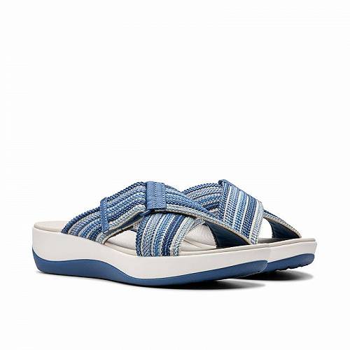 送料無料 クラークス Clarks レディース 女性用 シューズ 靴 サンダル Arla Wave - Blue Combi