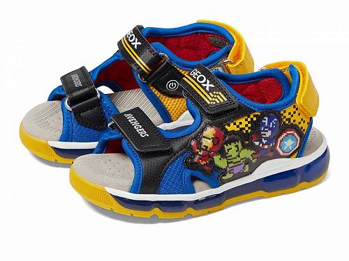 送料無料 ジオックス Geox Kids 男の子用 キッズシューズ 子供靴 サンダル Sandal Androidbo 11 (Toddler/Little Kid/Big Kid) - Black/Royal