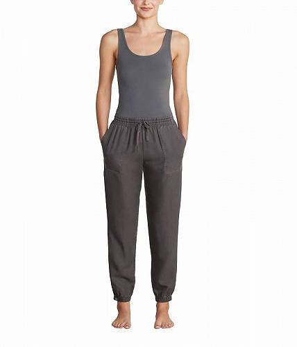 送料無料 ベアフードドリームズ Barefoot Dreams レディース 女性用 ファッション パジャマ 寝巻き Malibu Collection(R) Linen Blend Joggers - Coal