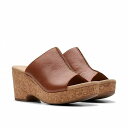 クラークス 送料無料 クラークス Clarks レディース 女性用 シューズ 靴 ヒール Giselle Orchid - Tan Leather