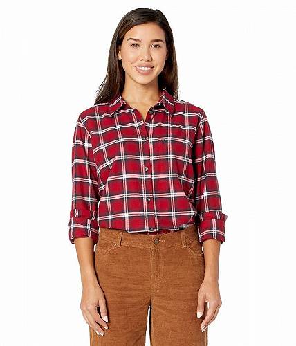 フェールラーベン 送料無料 フェールラーベン Fjallraven レディース 女性用 ファッション ボタンシャツ Övik Flannel Shirt - Deep Red