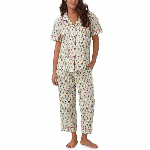 楽天グッズ×グッズ送料無料 ベッドヘッドピージェー Bedhead PJs レディース 女性用 ファッション パジャマ 寝巻き Organic Cotton Classic Cropped PJ Set - Darling Floral